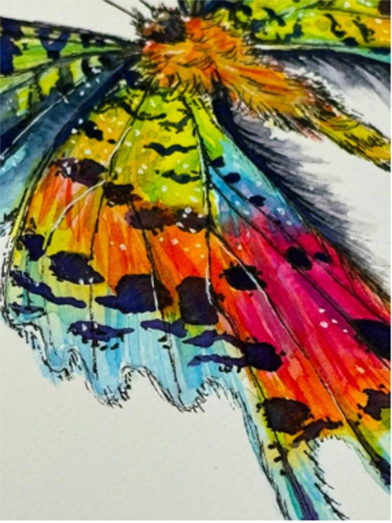 Original Abstract Expressionism Animal Painting by Anastasia Kokler
