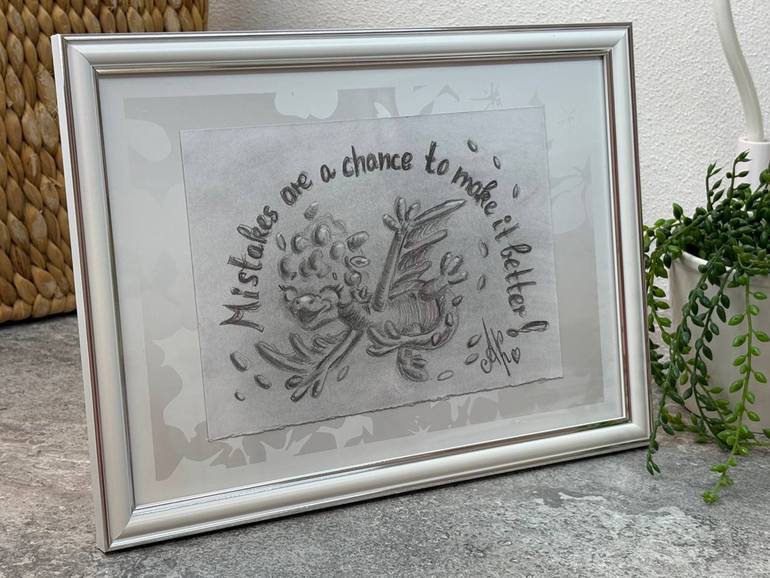 Original Abstract Children Drawing by Anastasia Kokler