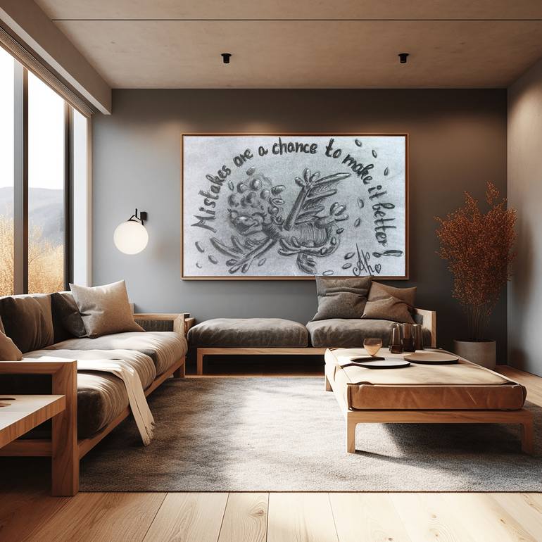 Original Abstract Children Drawing by Anastasia Kokler