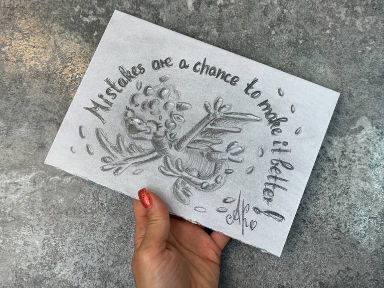 Original Abstract Children Drawing by Anastasia Kokler