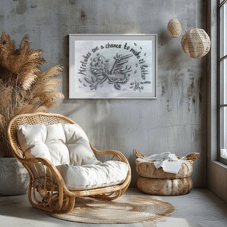 Original Abstract Children Drawing by Anastasia Kokler