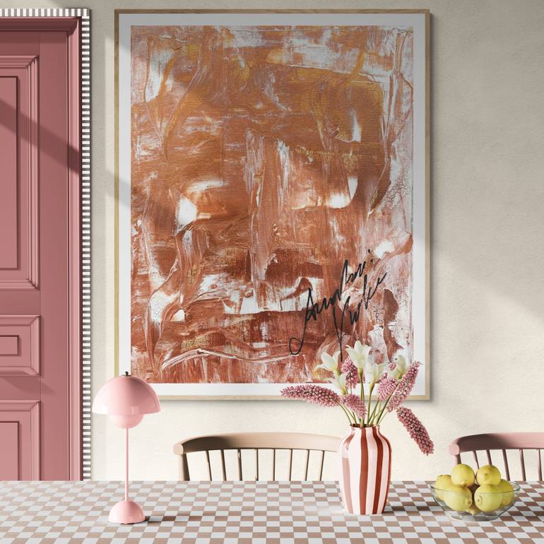 Original Art Deco Abstract Painting by Anastasia Kokler