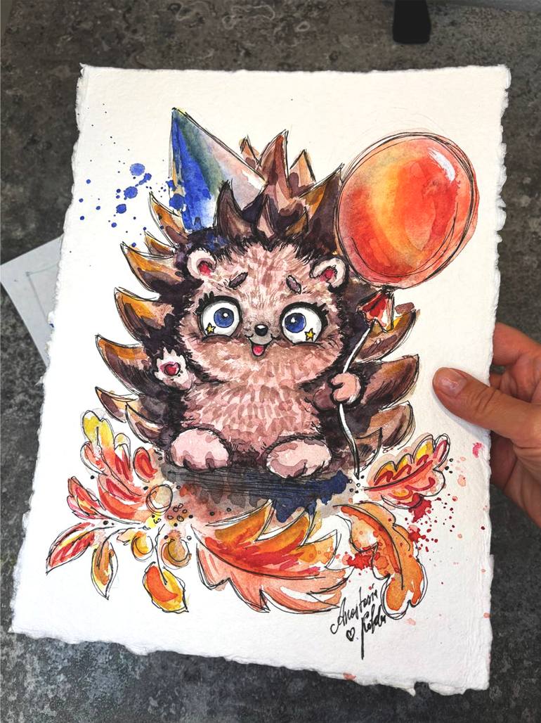 Original Art Nouveau Animal Painting by Anastasia Kokler