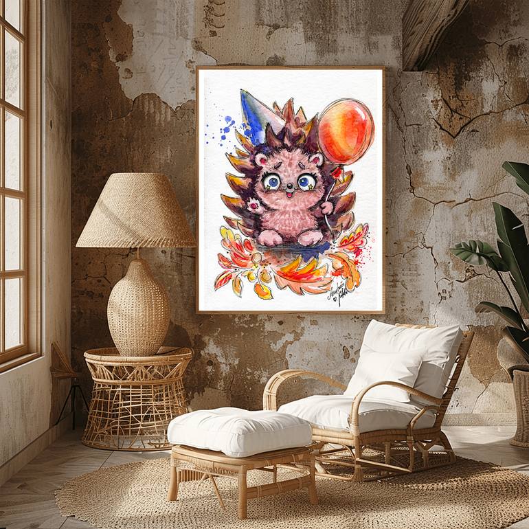Original Art Nouveau Animal Painting by Anastasia Kokler