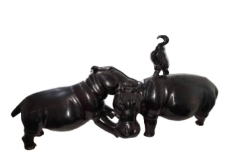 Original Art Deco Animal Sculpture by Kasso Dachi