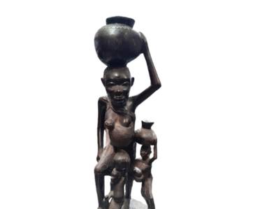 Print of Art Deco Family Sculpture by Kasso Dachi
