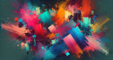 Print of Abstract Expressionism Abstract Digital by Culture Blitz
