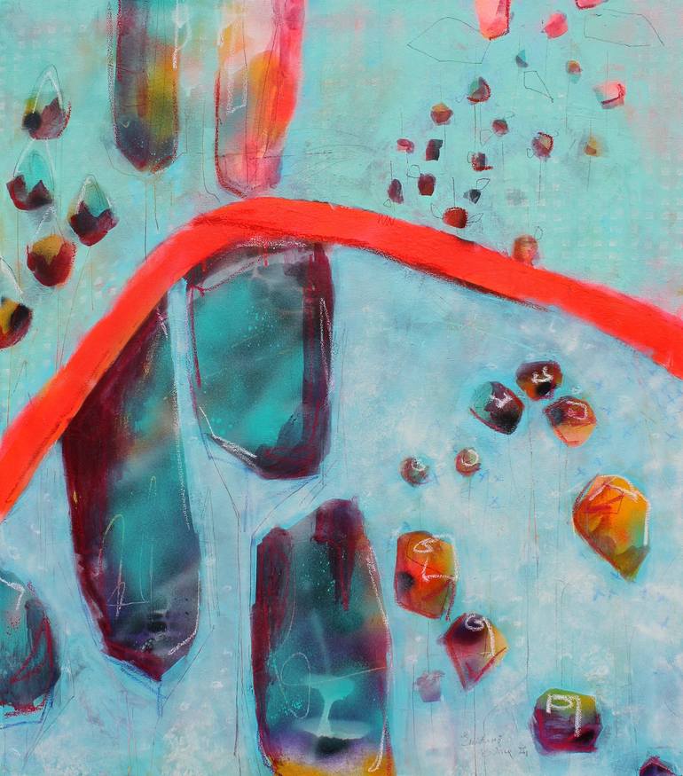 Print of Abstract Expressionism Abstract Paintings by Kristina Znidarsic