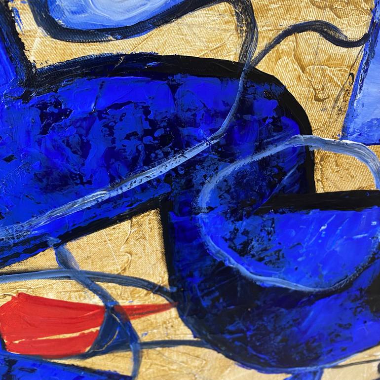 Original Cubism Abstract Painting by Svitlana Balynska