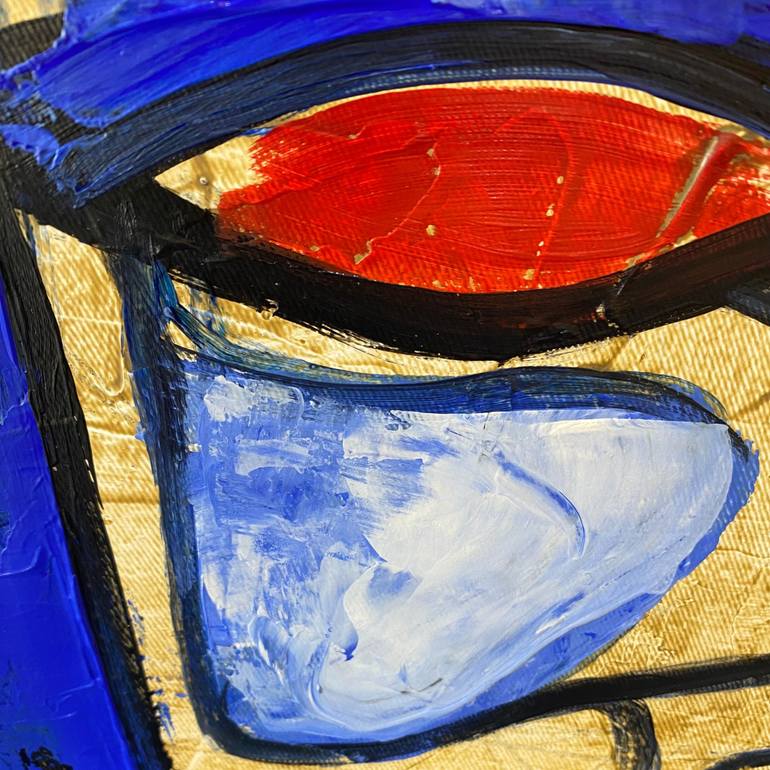 Original Cubism Abstract Painting by Svitlana Balynska