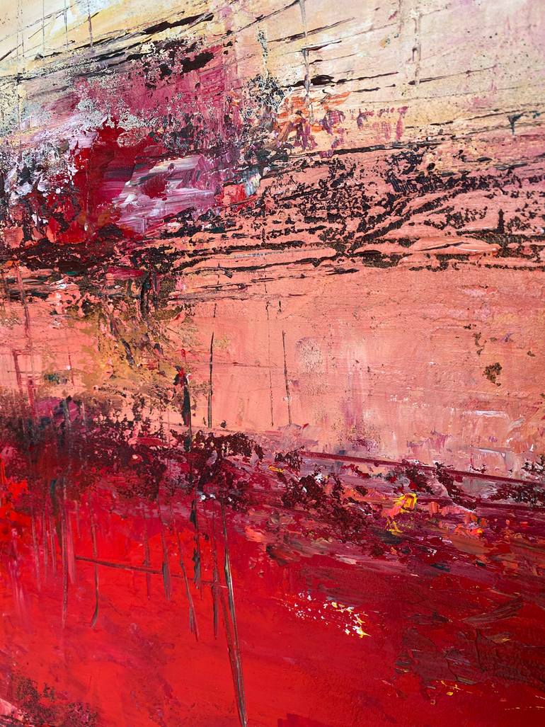 Original Abstract Expressionism Landscape Painting by Svitlana Balynska