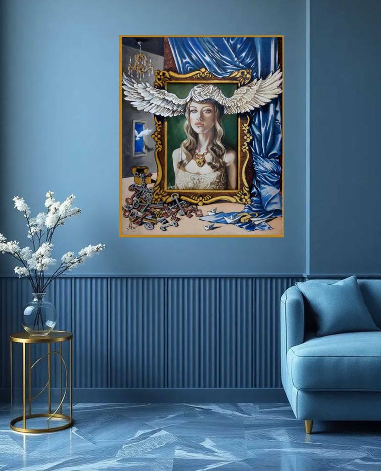 Original Symbolism Women Painting by Enas Dahi