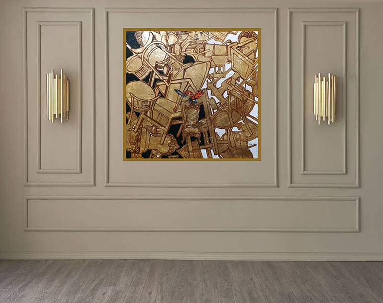 Original Symbolism Politics Painting by Enas Dahi