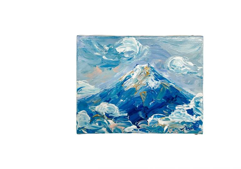 Original Art Deco Landscape Painting by Infinity Artist Nao From Japan