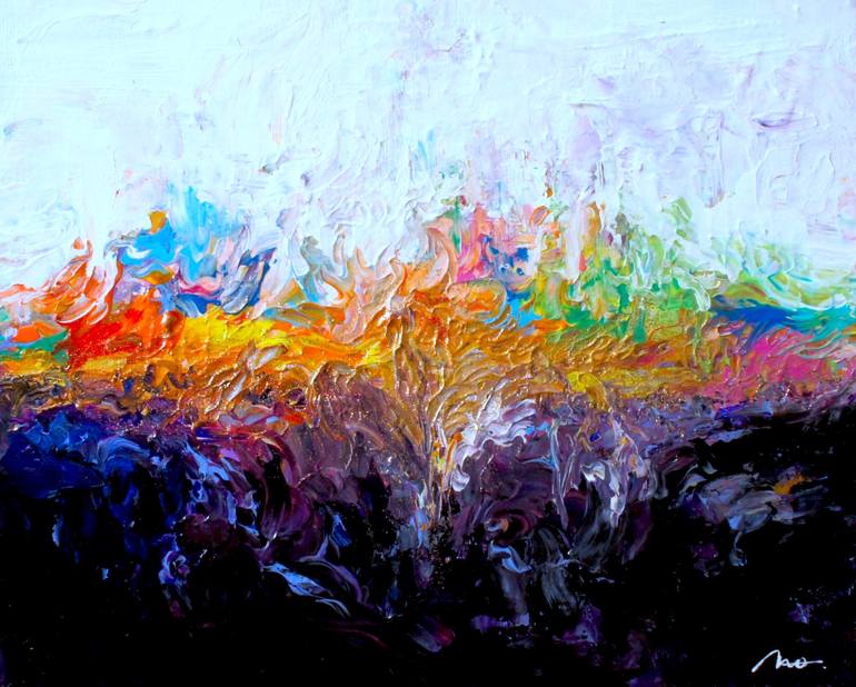 Original Abstract Painting by Nao Infinity Artist | Abstract Art on Canvas | The World of Yin and Yang|INFINITY ARTIST NAO