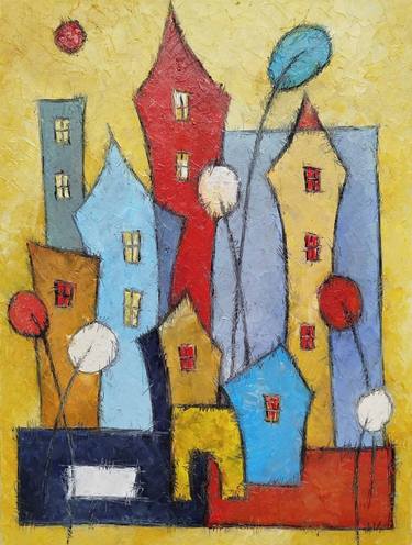 Print of Abstract Home Paintings by Narineh Qochinyan-Arakelyan