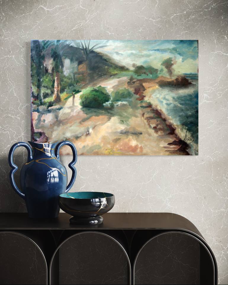 Original Impressionism Seascape Painting by Alisa Cherkun Drukman