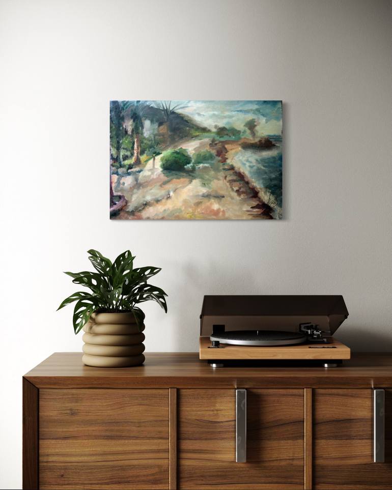 Original Impressionism Seascape Painting by Alisa Cherkun Drukman