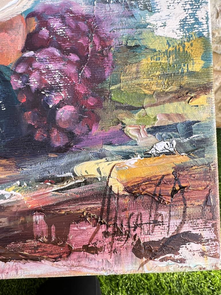 Original Abstract Food & Drink Painting by Alisa Cherkun Drukman