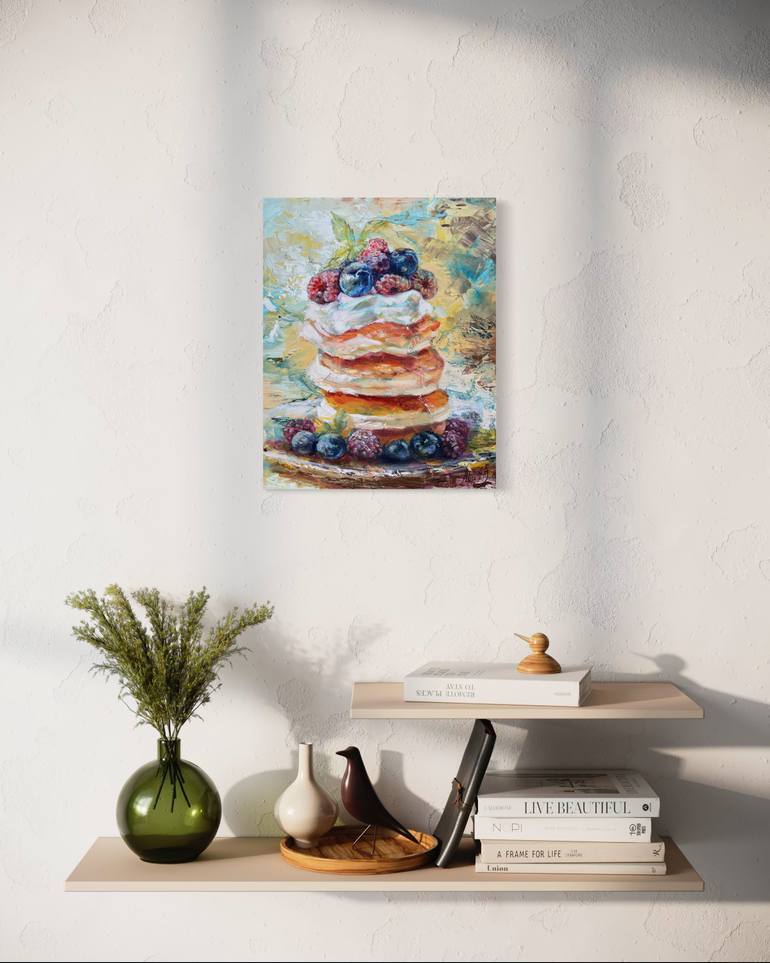 Original Abstract Food & Drink Painting by Alisa Cherkun Drukman