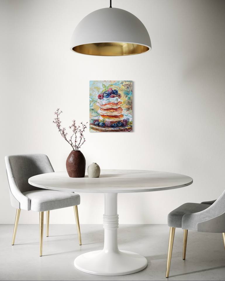 Original Abstract Food & Drink Painting by Alisa Cherkun Drukman