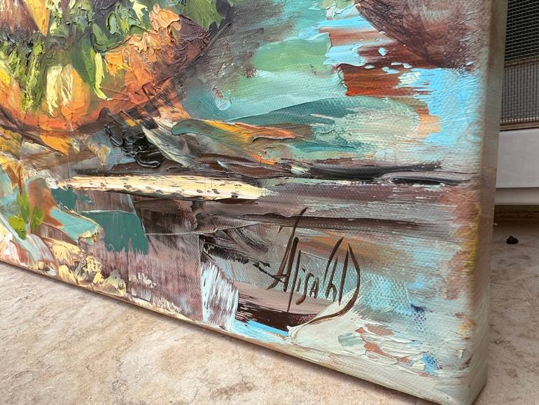 Original Impressionism Abstract Painting by Alisa Cherkun Drukman