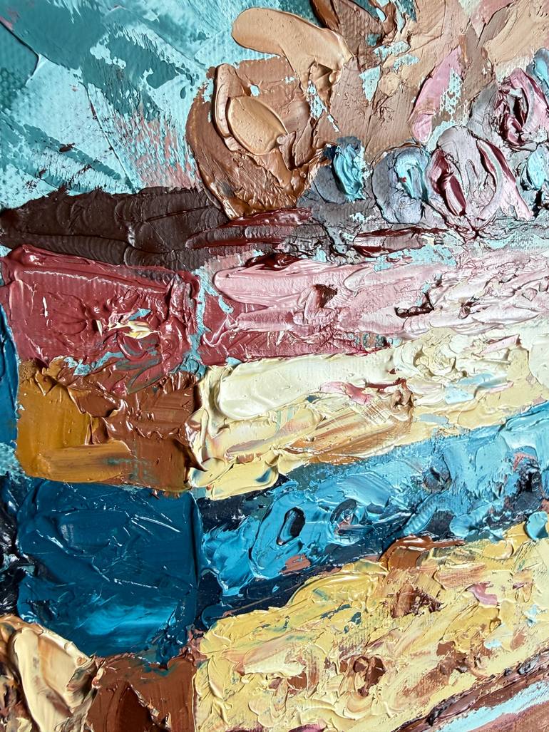 Original Impressionism Abstract Painting by Alisa Cherkun Drukman