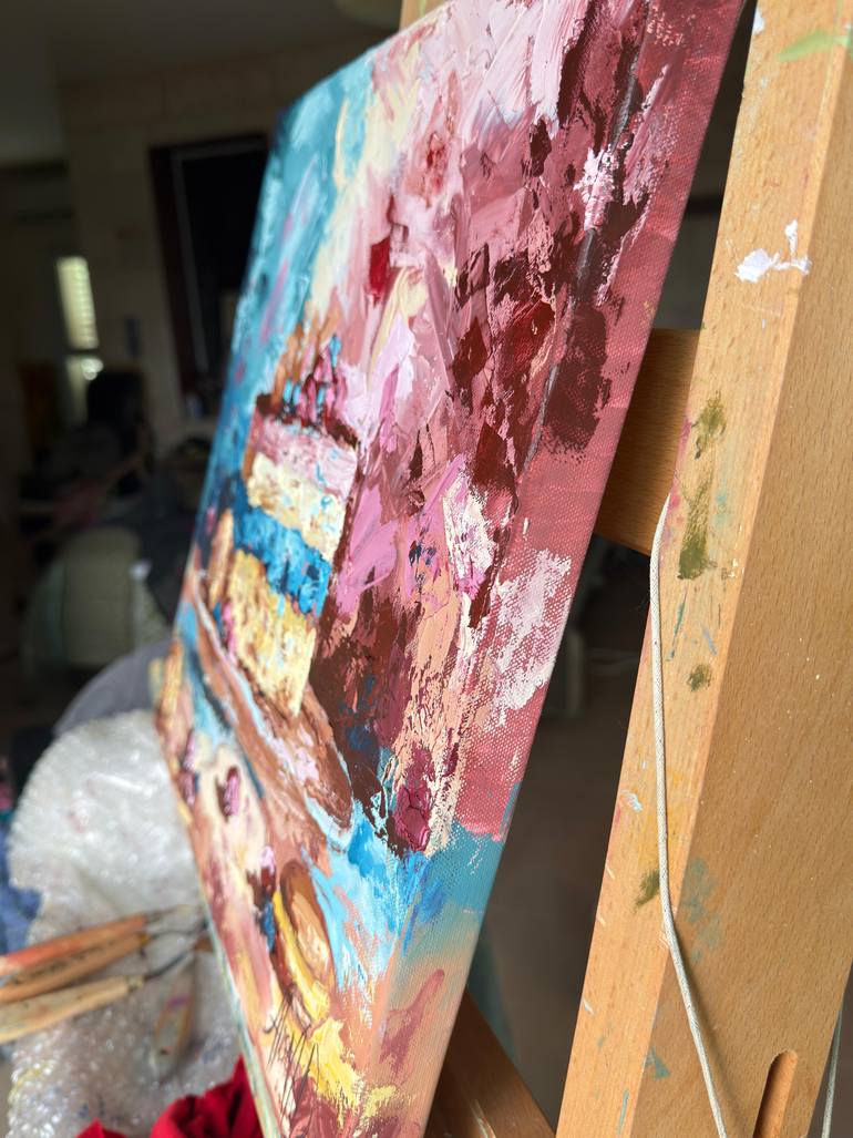 Original Impressionism Abstract Painting by Alisa Cherkun Drukman
