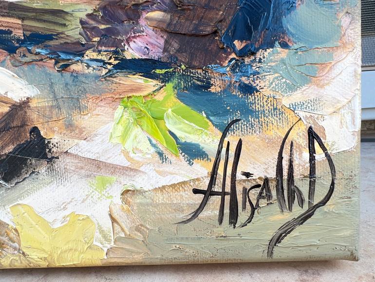 Original Abstract Food & Drink Painting by Alisa Cherkun Drukman