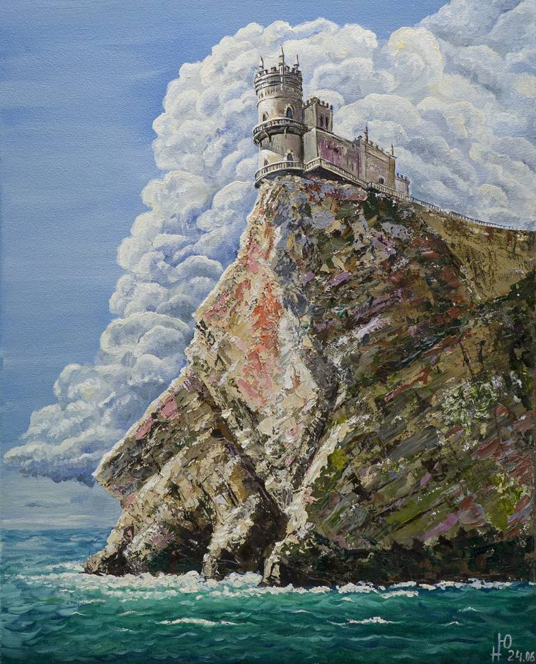 Print of Realism Seascape Paintings by Yuliia Novikova
