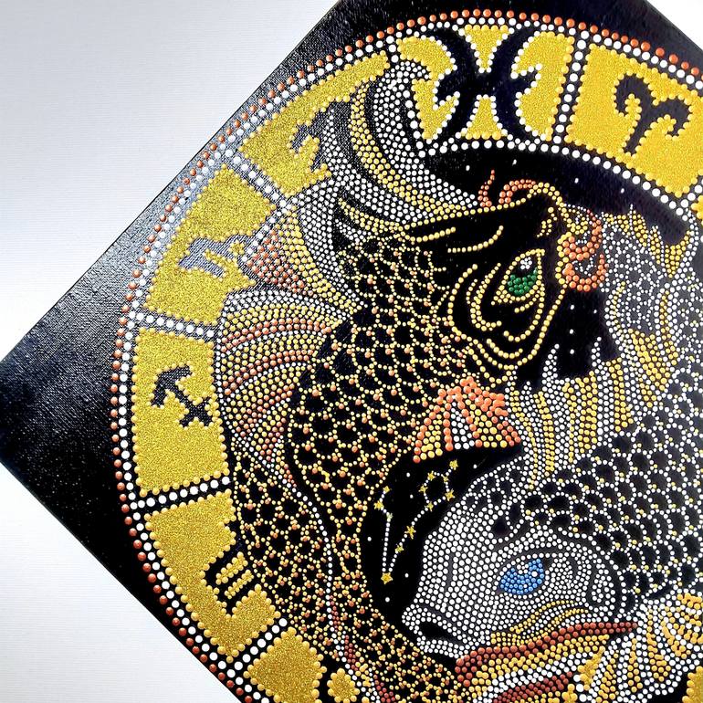 Original Illustration Animal Painting by Yuliia Novikova