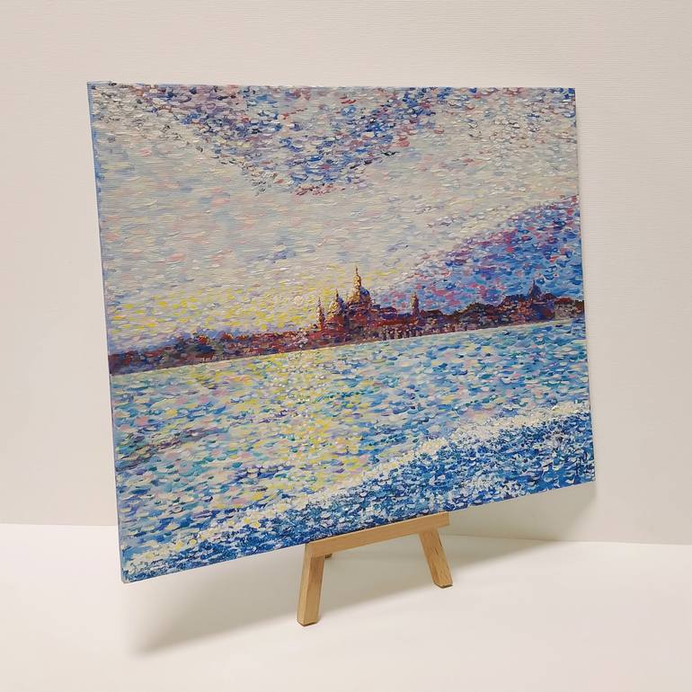 Original Abstract Seascape Painting by Yuliia Novikova