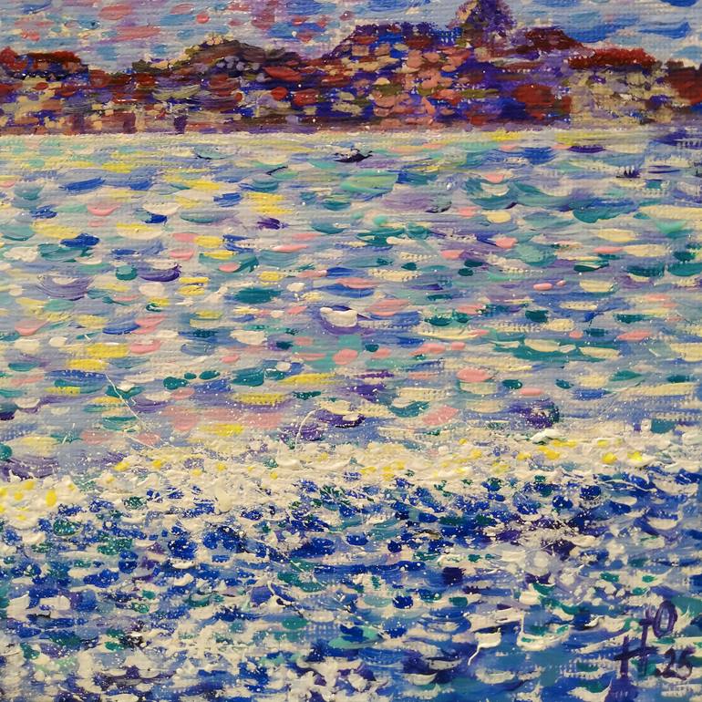 Original Abstract Seascape Painting by Yuliia Novikova