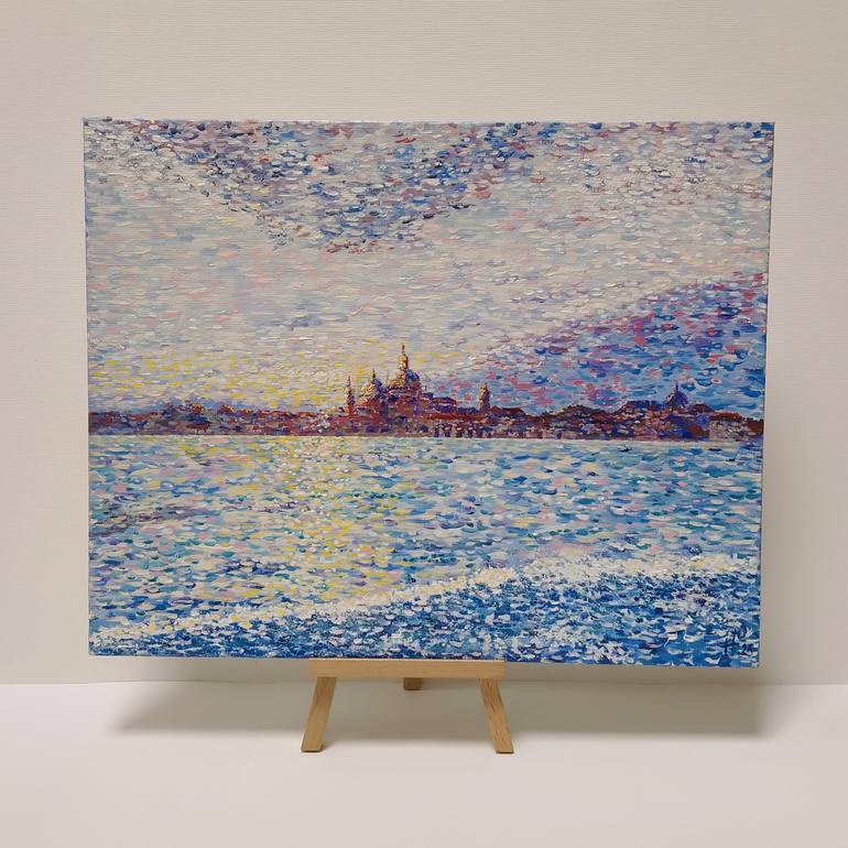 Original Abstract Seascape Painting by Yuliia Novikova