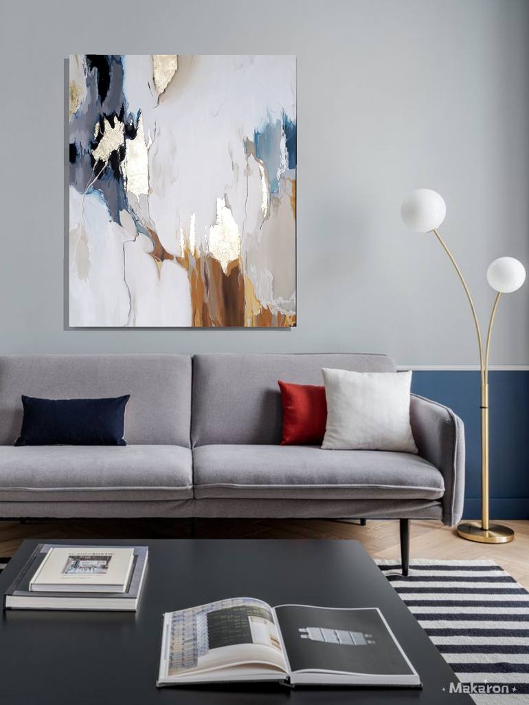 Original Art Nouveau Abstract Painting by Viki Vorontsova