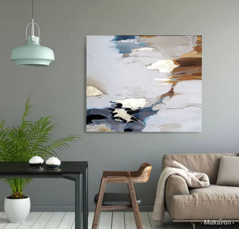 Original Art Nouveau Abstract Painting by Viki Vorontsova