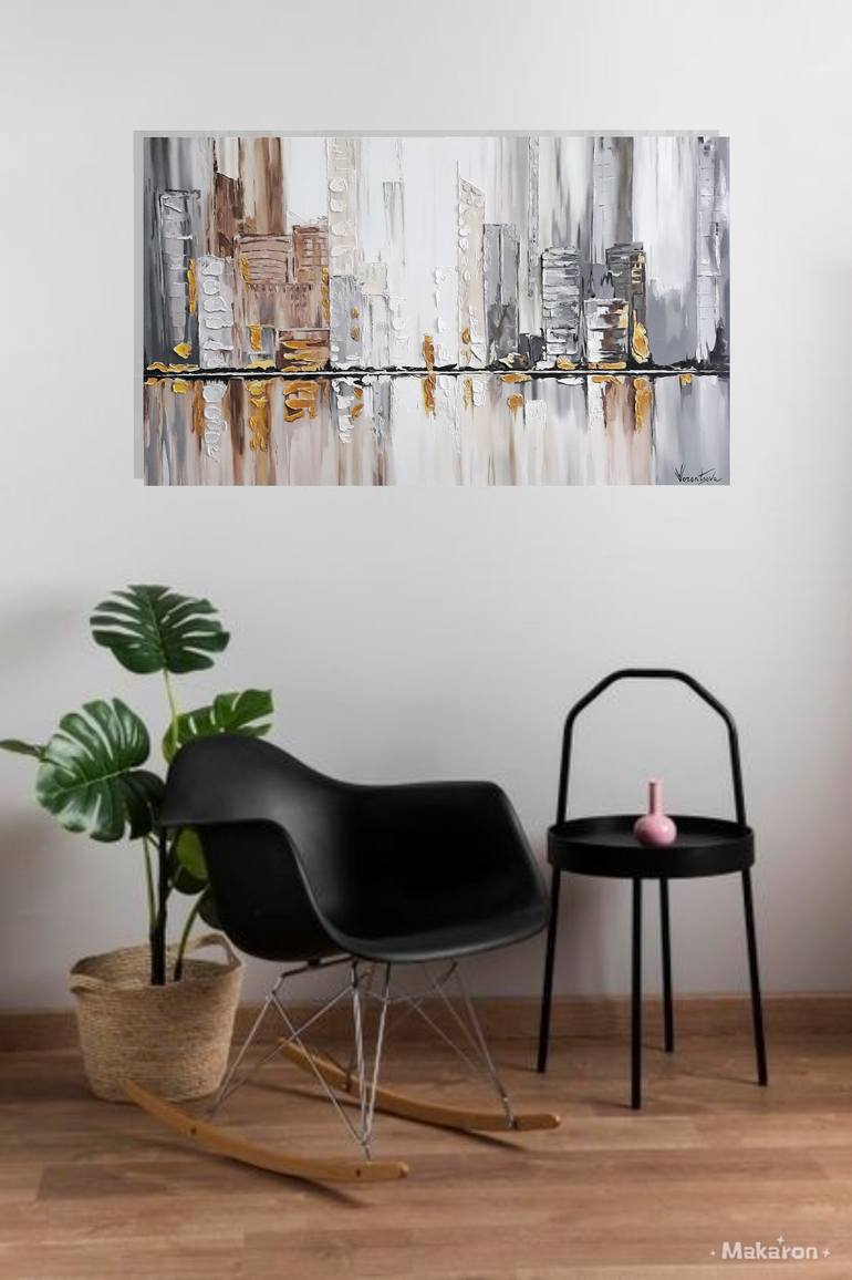 Original Abstract Architecture Mixed Media by Viki Vorontsova