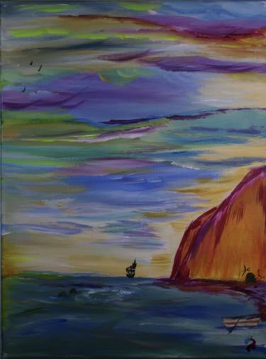 Original Abstract Expressionism Fantasy Painting by Jacqueline Butcher