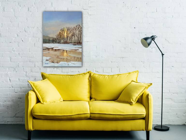 Original Impressionism Landscape Painting by Maria Marikina