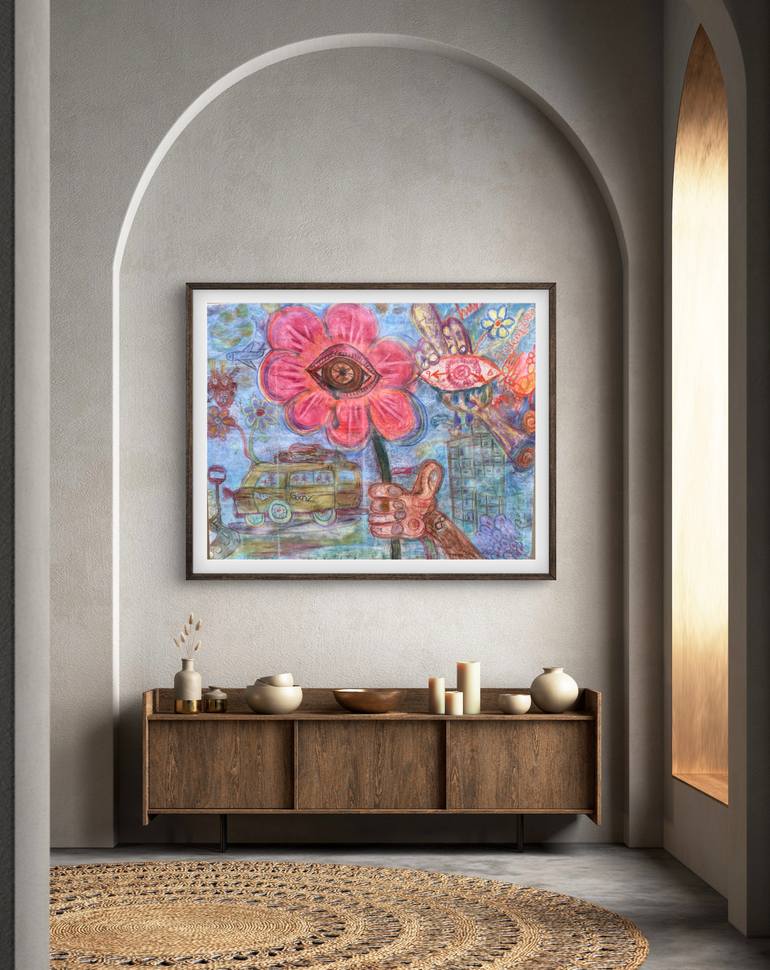 Original Abstract Expressionism Abstract Painting by ‘Lase Sodiya