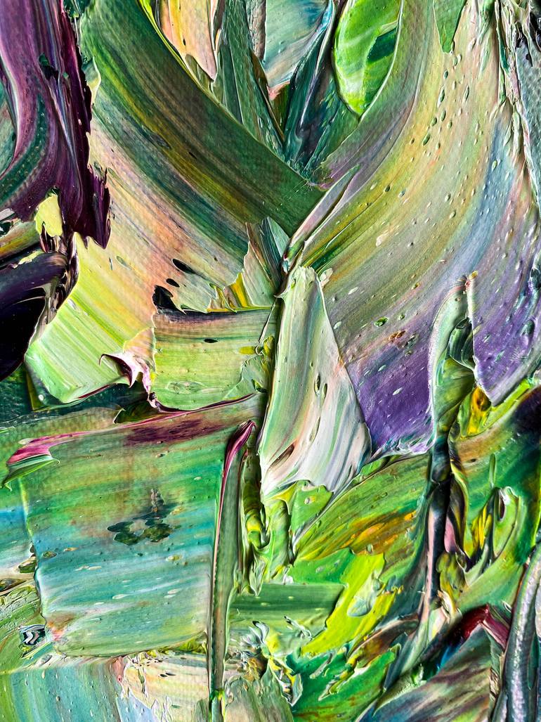 Original Abstract Expressionism Botanic Painting by Mily Art