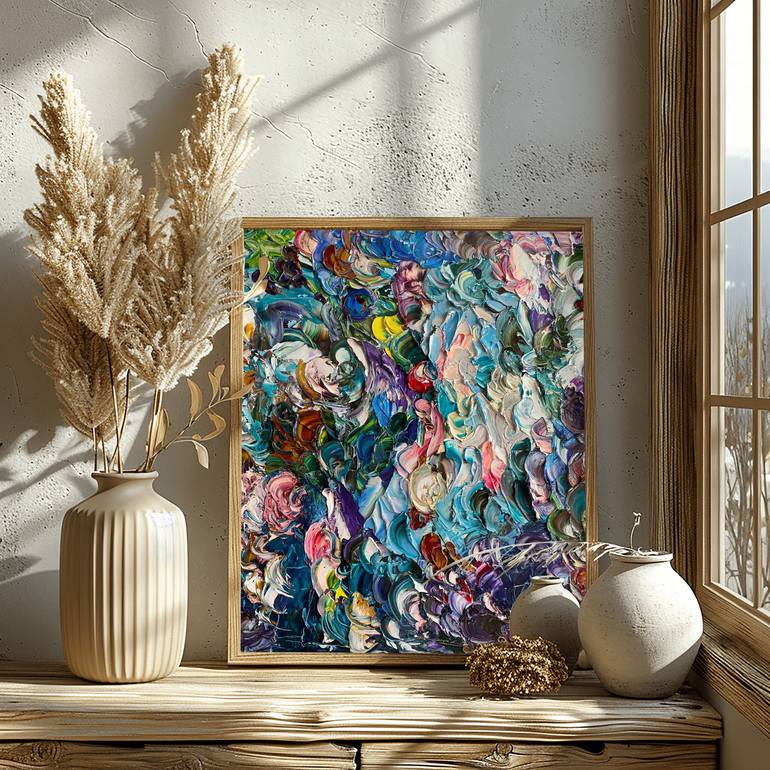 Original Impressionism Abstract Painting by Mily Art