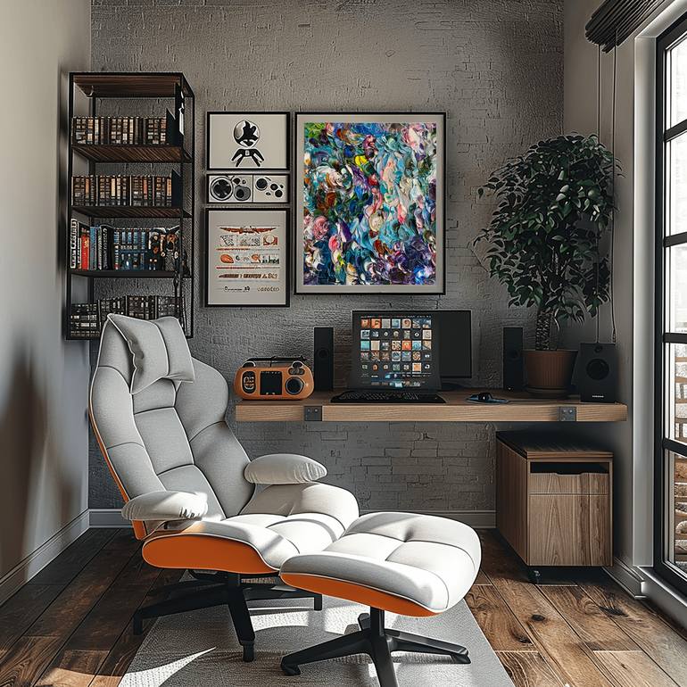 Original Impressionism Abstract Painting by Mily Art