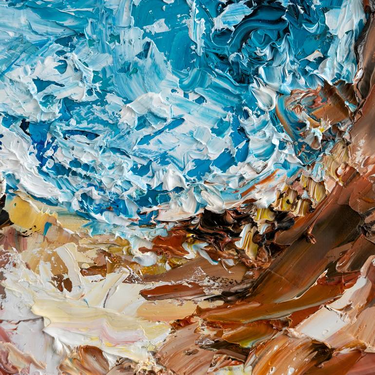 Original Impressionism Seascape Painting by Mily Art