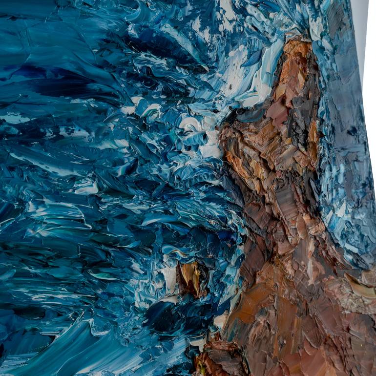 Original Impressionism Seascape Painting by Mily Art