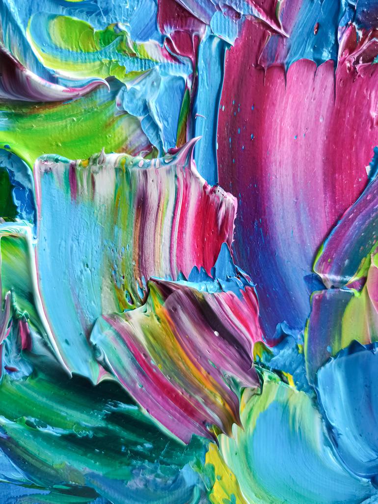 Original Impressionism Abstract Painting by Mily Art