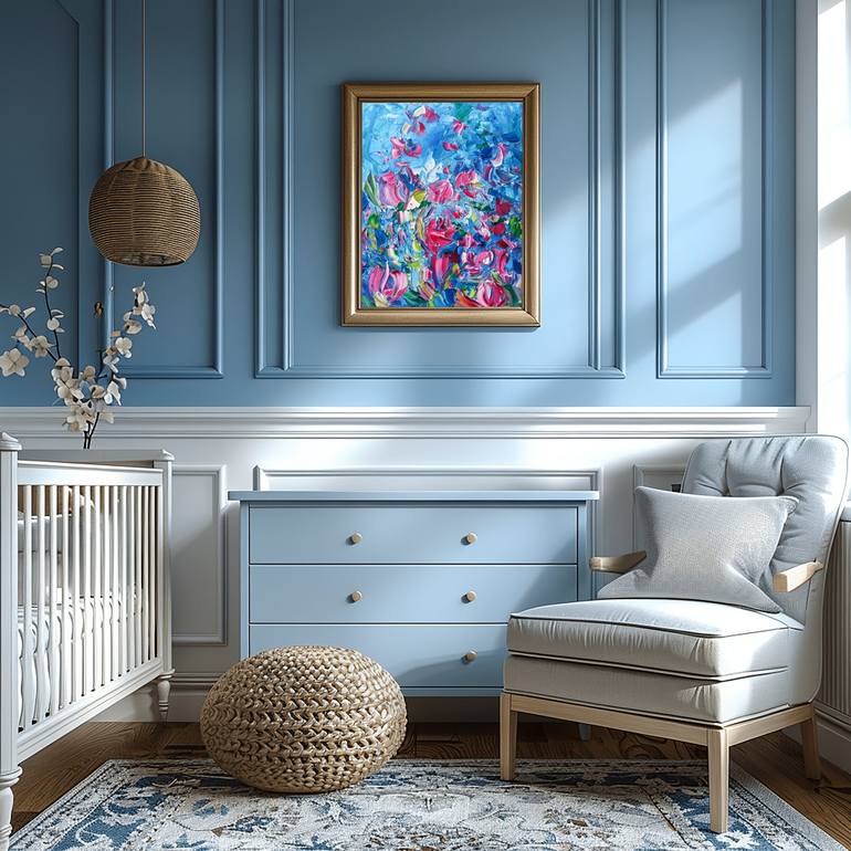 Original Impressionism Abstract Painting by Mily Art