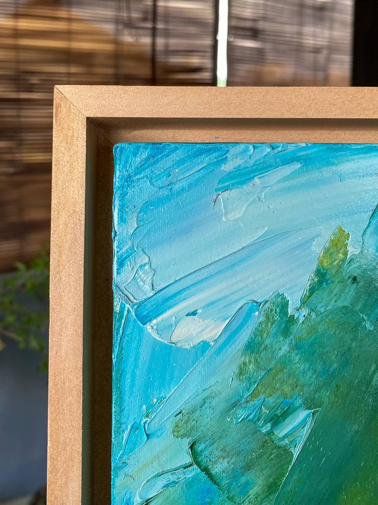 Original Expressionism Beach Painting by Mily Art