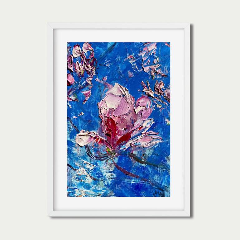 Original Abstract Floral Painting by Mily Art