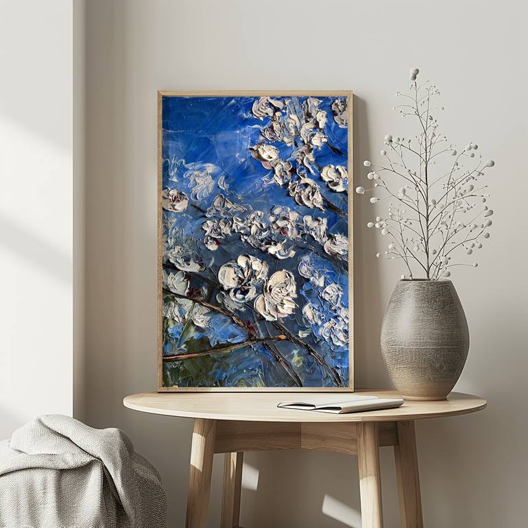 Original Impressionism Floral Painting by Mily Art